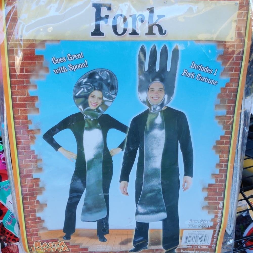 Spon and fork Halloween costume new with tags neve